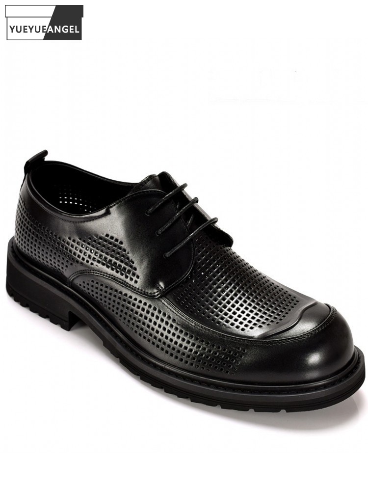 Leather Work Outfit - Estate uomo d'affari traspirante scava fuori