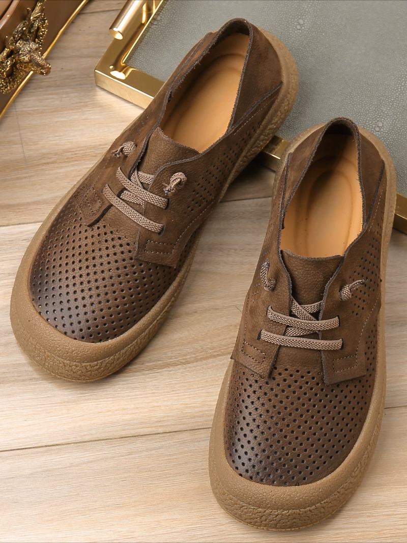 Leather Work Outfit - Scarpe da Uomo in Vera Pelle