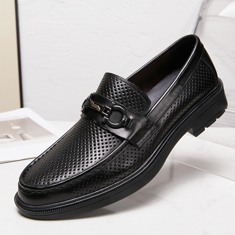 Leather Work Outfit - Scarpe da lavoro estive in pelle