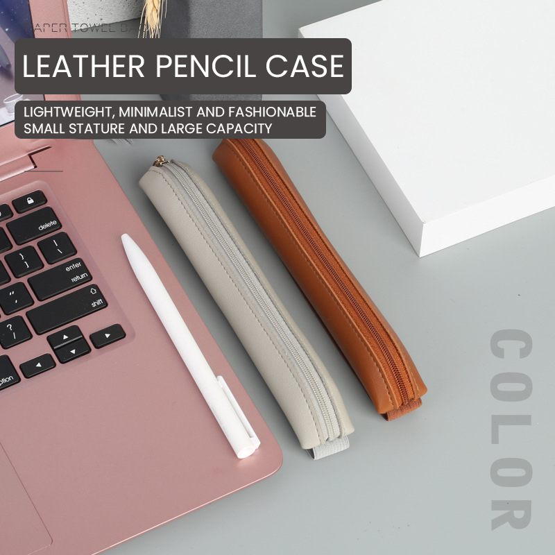 Leather Work Notebook - Portapenne in pelle Pu portapenne stilografica