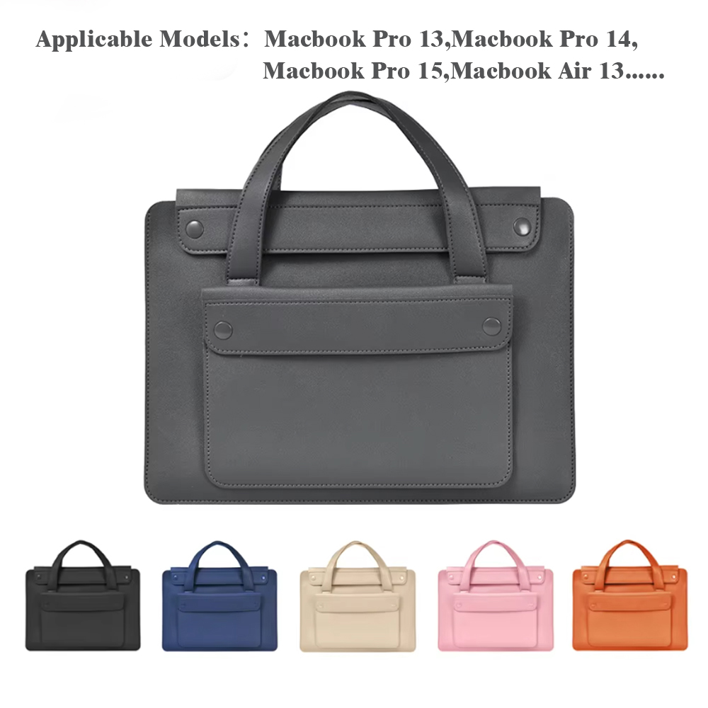 Leather Work Laptop Bag - Borsa per laptop Custodia in pelle