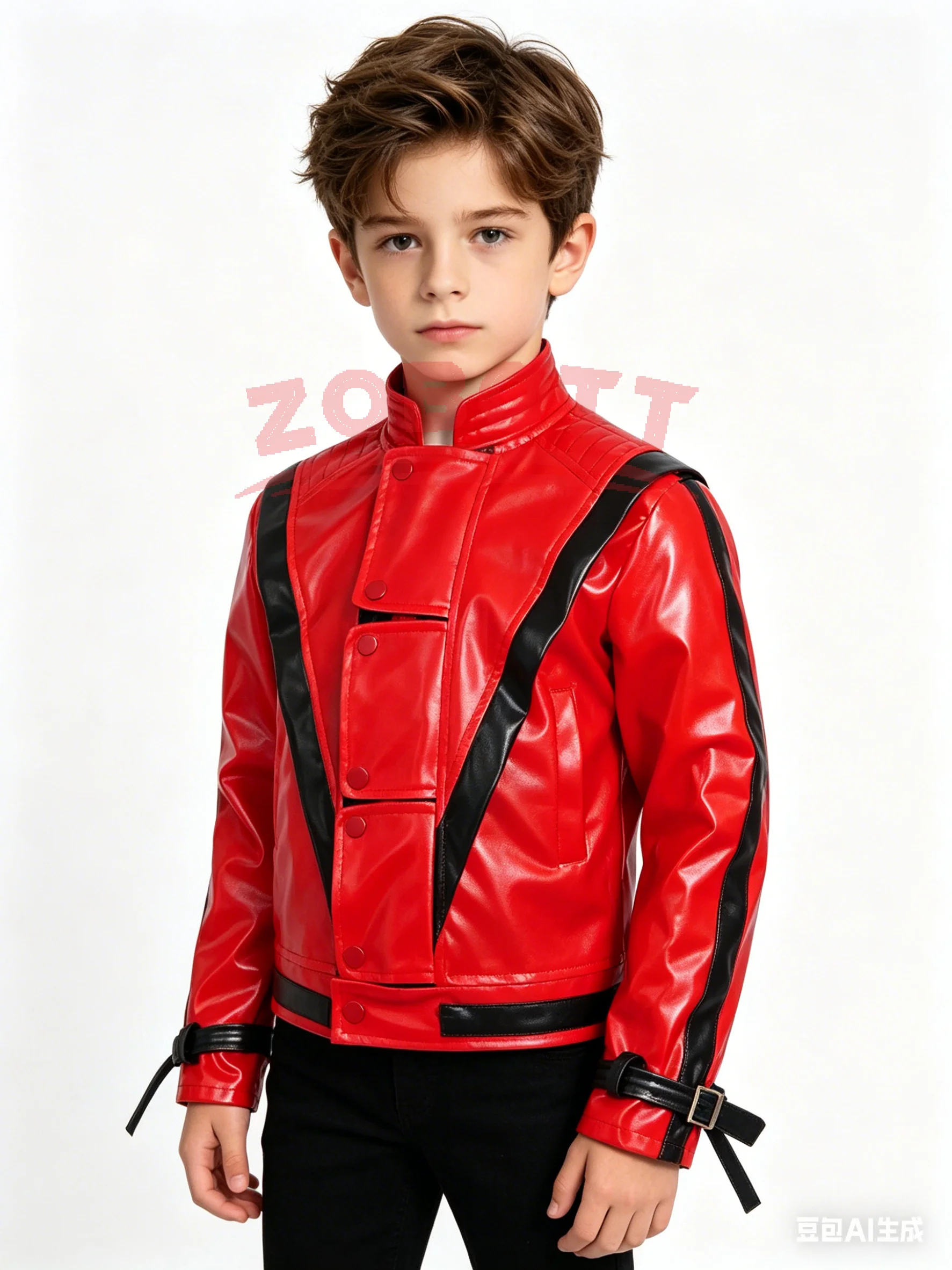 Leather Work Jacket - Giacca in Pelle Rossa Michael Joseph