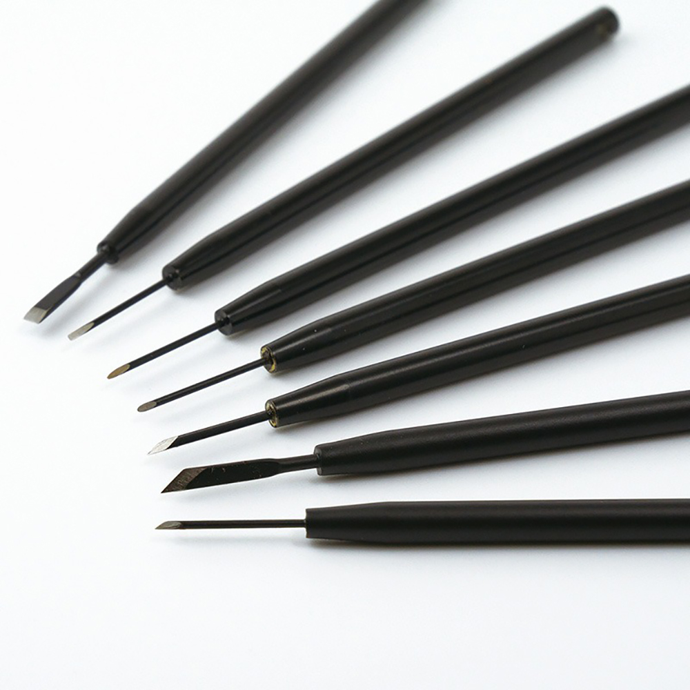 Leathercraft Japan - EIGER TOOL Set di 7 Coltelli