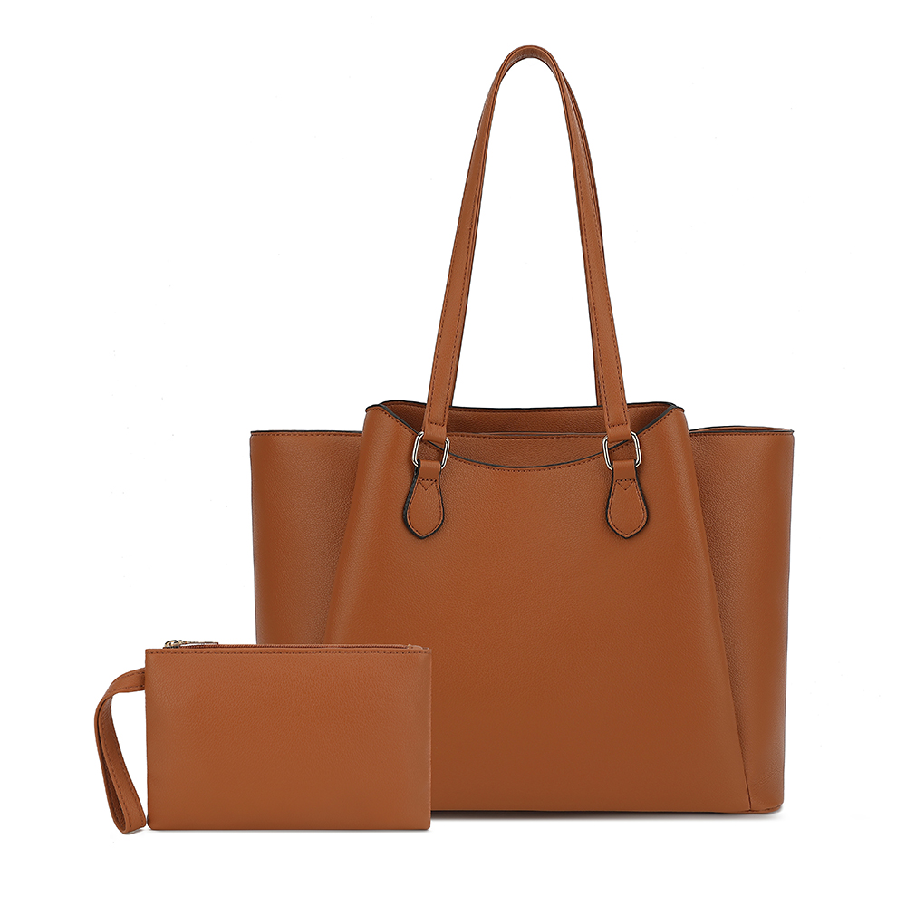 Leather Work Laptop Bag - Borsa Tote da Donna, Grande Borsa