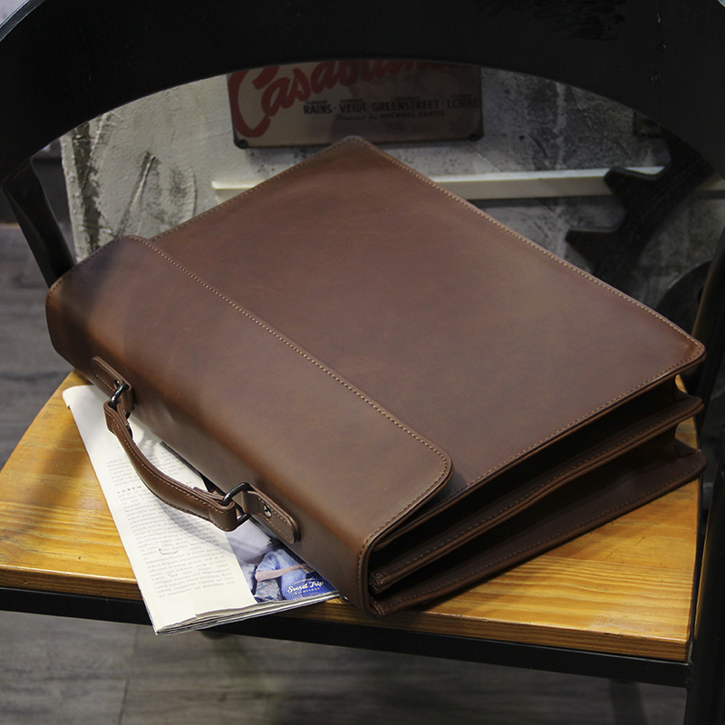 Nuova valigetta a mano retrò,  - Leather Work Laptop Bag recensione e prezzo