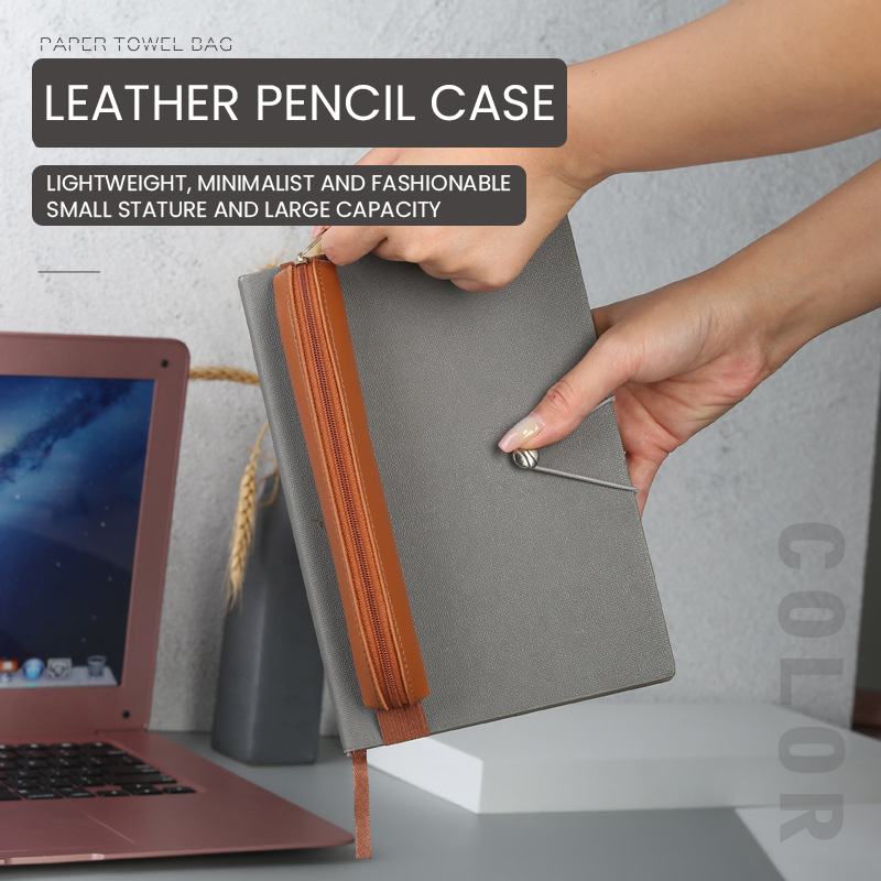 Portapenne in pelle Pu portape - Leather Work Notebook recensione e prezzo