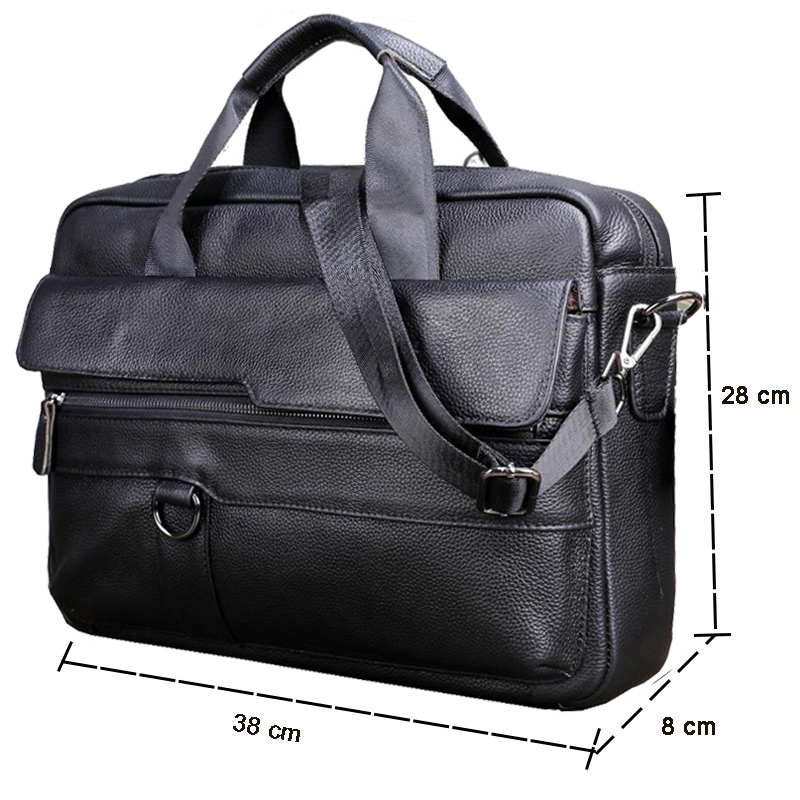 Borsa da uomo grande in vera p - Leather Work Laptop Bag recensione e prezzo