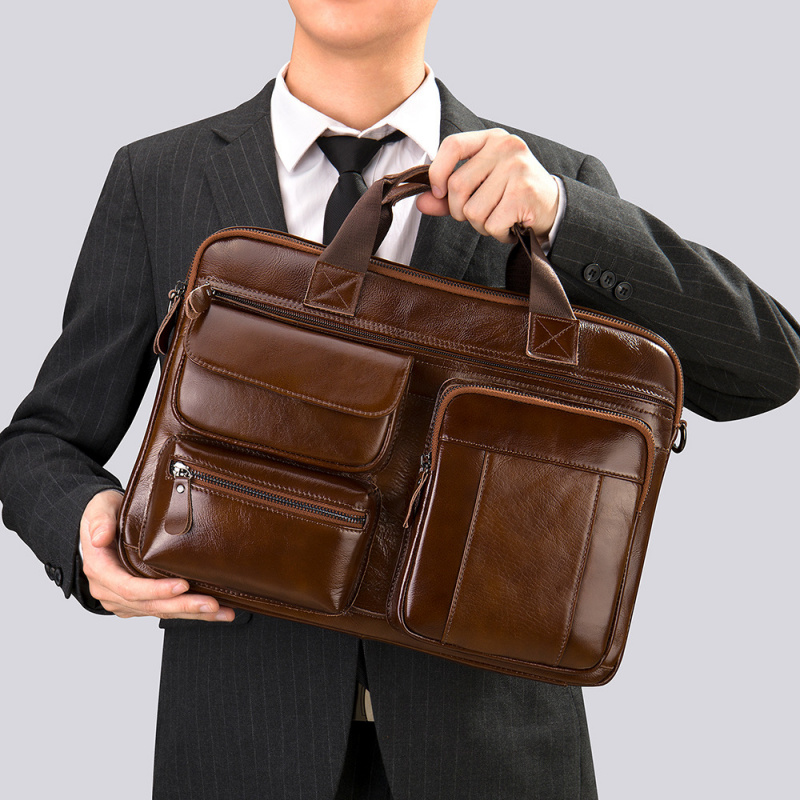 Borsa da lavoro in vera pelle  - Leather Work Laptop Bag recensione e prezzo