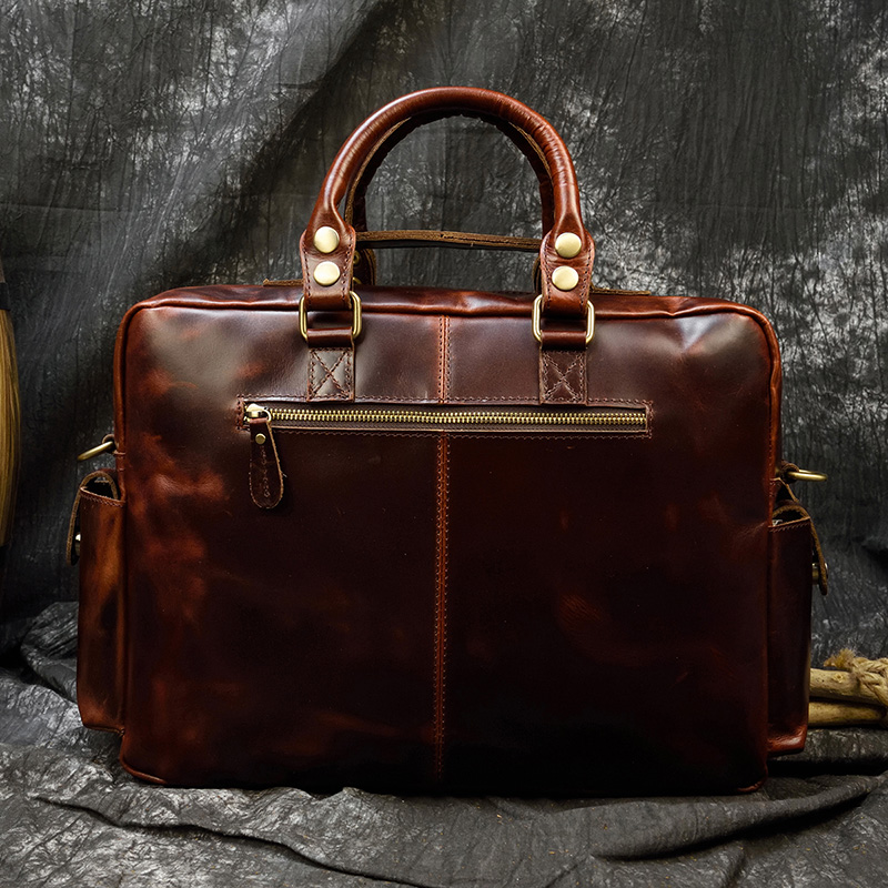 Cartella da uomo in vera pelle - Leather Work Laptop Bag recensione e prezzo