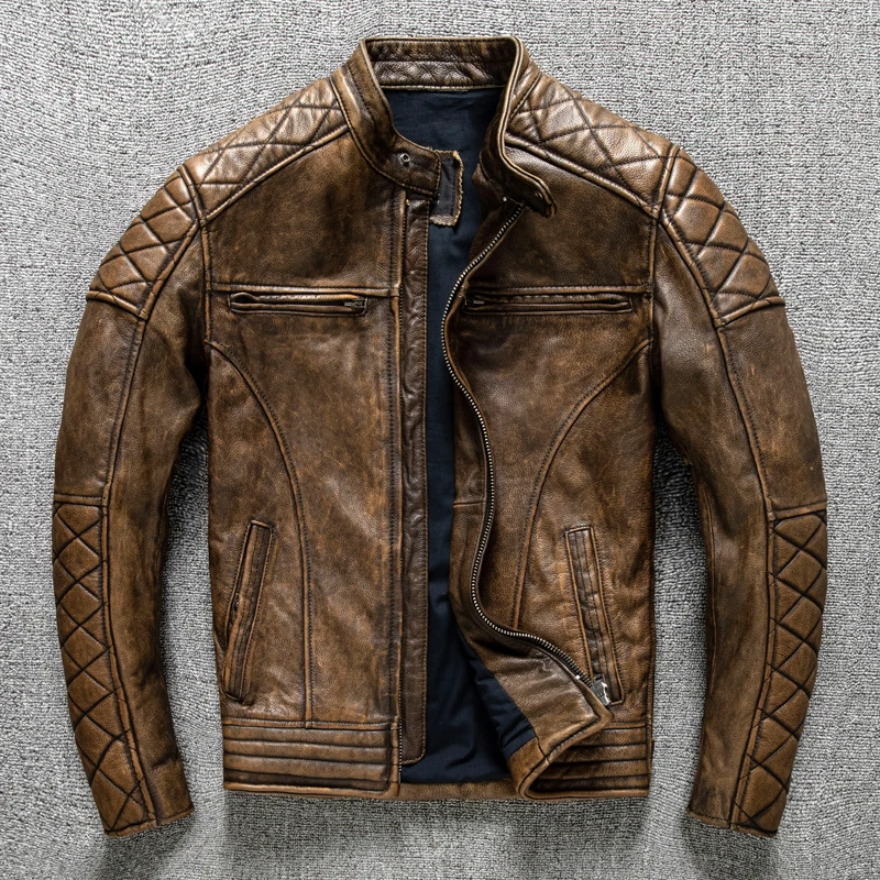 Giacca in Pelle Vintage da Uom - Leather Work Jacket recensione e prezzo