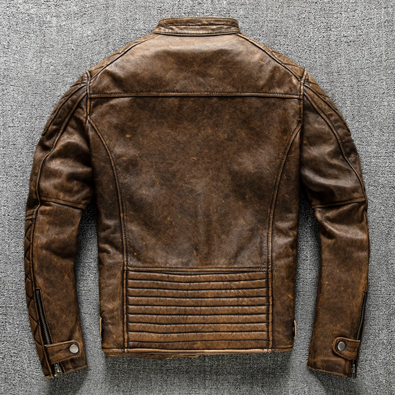 Giacca in Pelle Vintage da Uom - Leather Work Jacket recensione e prezzo