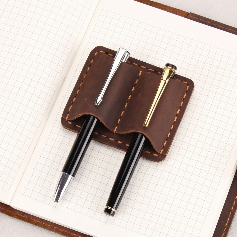 Portapenne Doppio in Pelle Vin - Leather Work Notebook recensione e prezzo