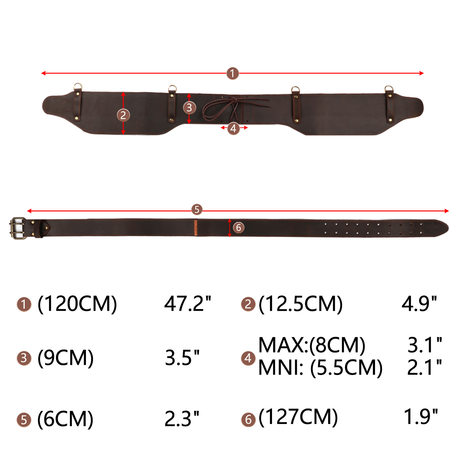 Tourbon Cintura da lavoro in p - Leather Works Belt recensione e prezzo