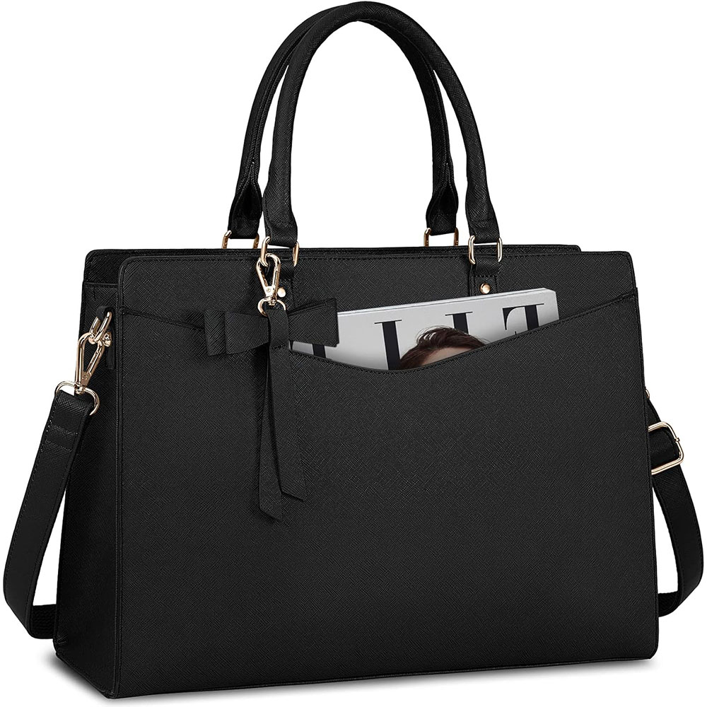 Borsa per Laptop da Donna 15.6 - Leather Work Laptop Bag recensione e prezzo