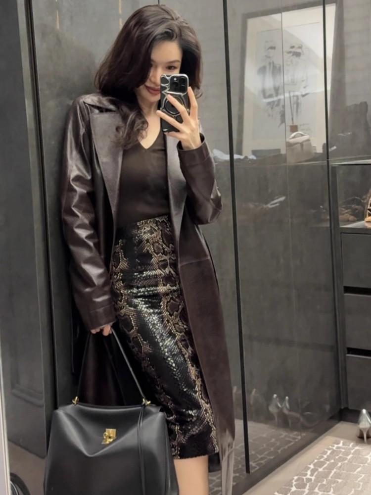 Trench da donna lungo da lavor - Leather Works Belt recensione e prezzo